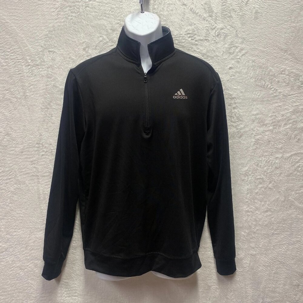 Adidas Golf Ultimate 365 Classic 1/4 Zip Sweatshirt Mens Small Black Performance